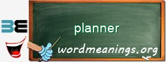 WordMeaning blackboard for planner